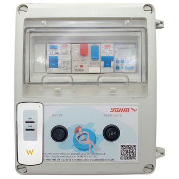 Cuadro Eléctrico Piscina Transformador 50w 0,5cv Control Remoto Para Focos