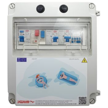 Cuadro Eléctrico Piscina | Bomba +2cv Max14a | Transf. 300w/ac | Contactor