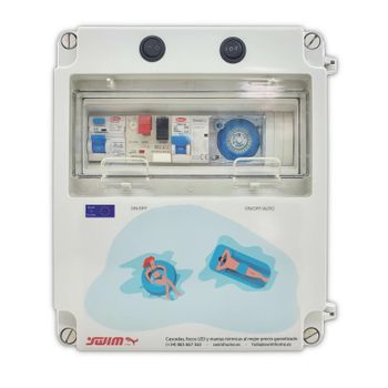 Cuadro Eléctrico Piscina Clorador | 0.5cv Contactor Transformador 150w Mando