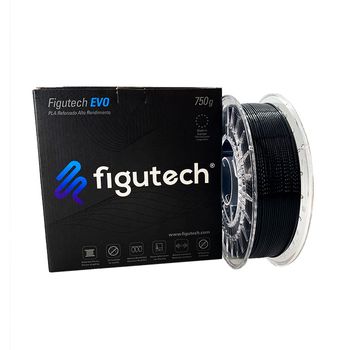 Filamento 3d Pla Figutech Evo 750g Color Negro 1.75mm