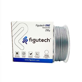 Filamento 3d Pla Figutech One 250g Color Plata 1.75mm