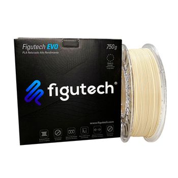 Filamento 3d Pla Figutech Evo 750g Color Marfil 1.75mm