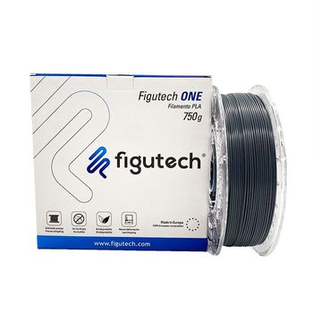 Filamento 3d Pla Figutech One 750g Color Gris Oscuro 1.75mm