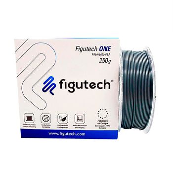 Filamento 3d Pla Figutech One 250g Color Gris Oscuro 1.75mm