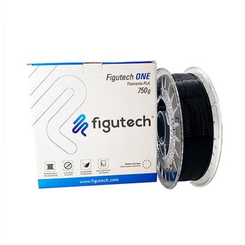 Filamento 3d Pla Figutech One 750g Color Negro 1.75mm