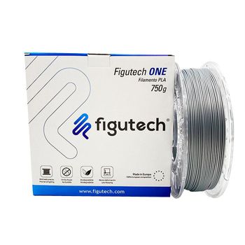 Filamento 3d Pla Figutech One 750g Color Plata 1.75mm