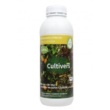 Cultivers Fertilizante Cítricos Ecológico De 1 L (750 Ml + 25% Gratis). Abono Líquido Hojas Más Verdes