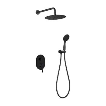 Sky Bath Ces003/ng Soul Conjunto Ducha Monomando Empotrado Negro Mate