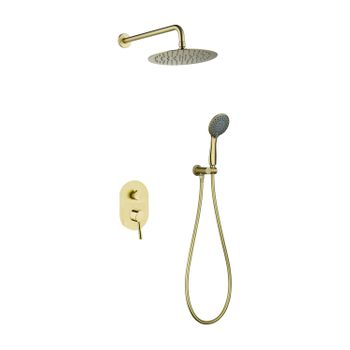 Sky Bath Ces003/oro Soul Conjunto Ducha Monomando Empotrado Oro Cepillado