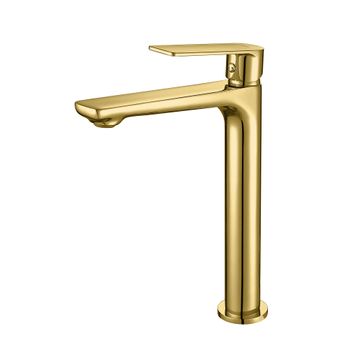 Sky Bath Cdg006-3oro Glory Monomando Lavabo Alto Oro Cepillado