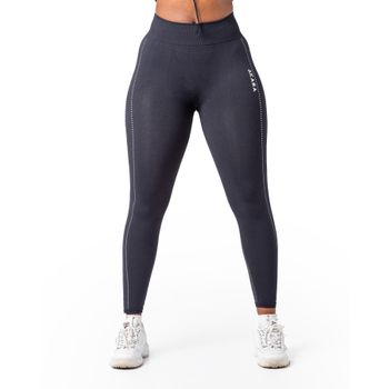 Akara Legging Deportivo De Mujer Slim,  Tela Suave Y Transpirable, Sin Costuras, Comodidad Constante, Adaptación A Tus Movimientos, Ajuste De Cintura Alta, Corte Ceñido Al Cuerpo  | Negro | Talla S