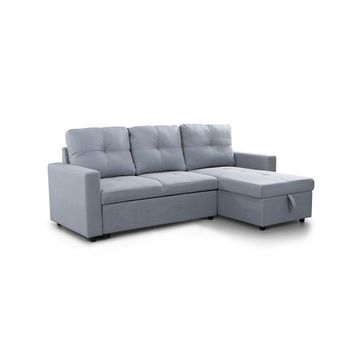 Sofa Cama Chaise Longue Pau 215cm Gris Claro