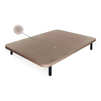 Somier Base Tapizada Natural 90x190 Cm