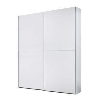 Armario 2 Puertas Correderas Time Blanco 196x170x59 Cm