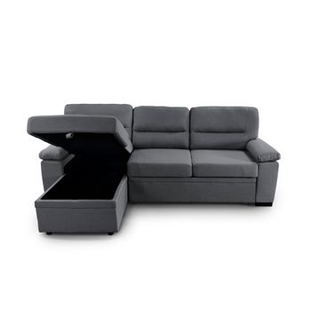 Sofa Chaise Longue Lodurr Izquierda Crudo Tejido Con Sistema Acualine 4  Plazas 294x160 Cm Tanuk con Ofertas en Carrefour