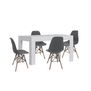 Home Heavenly® - Mesa Redonda Extensible Tipo Libro Olimpo, Mesa con  Acabado cerámico y Patas Doble 'X' en Metal Negro. Mesa Extensible de 100  cm diámetro hasta 140 cm. (Blanco - Negro) 