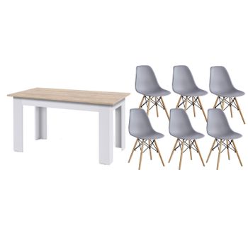 Pack Mesa Y 2 Sillones Infantiles Tower Blancos