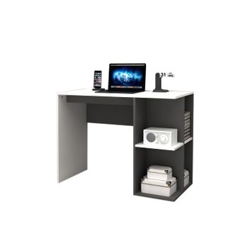 Mesa Escritorio Ordenador Con Ruedas 80x48x76 Cm Negro con Ofertas en  Carrefour