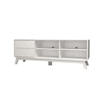 Mueble Bajo Tv Dn Cabinet 2 Cajones, Blanco 151x53 Cm