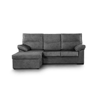 Sofa Chaise Longue Reversible Alicante 200cm Gris Oscuro