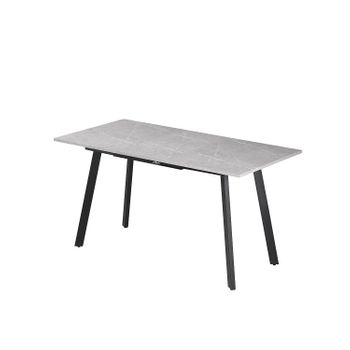 Mesa Extensible Remudas. Comedor O Cocina, Gris 160x80 Cm