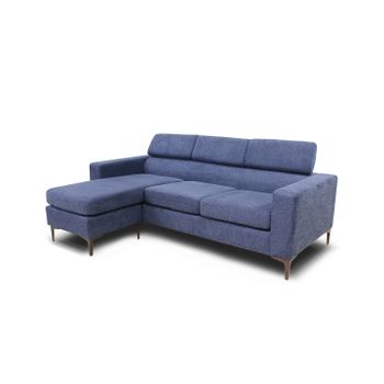 Sofa Chaise Longue Reversible Fido 196cm Azul