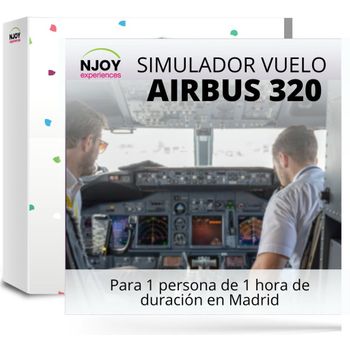 Caja Regalo Simulador De Vuelo Airbus 320 Madrid