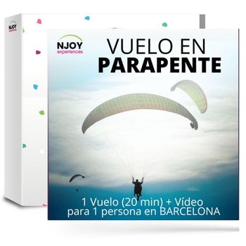 Caja Regalo Vuelo De Parapente Con Video Barcelona