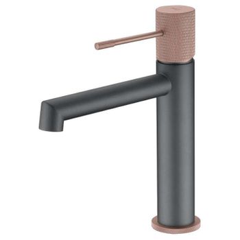 Grifo Lavabo Gris Mate Y Champagne Line Imex Bdd038-1gc -  - Marca Mice / Imex