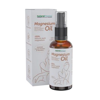 Aceite De Magnesio Puro 100 Ml En Spray. Natural Pharma. Relajación Muscular Y Alivio Del Dolor.