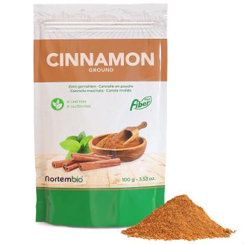 Canela En Polvo 100 G. Nortembio. 100% Natural. Sin Aditivos, Vegana Y Sin Gluten.