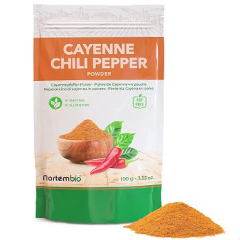 Pimienta Cayena En Polvo 100 G. Nortembio. 100% Natural. Sin Aditivos Ni Conservantes.