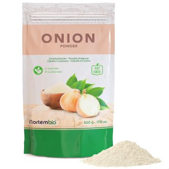 Cebolla En Polvo 500 G. Nortembio. Origen 100% Natural. Sin Aditivos Ni Conservantes.