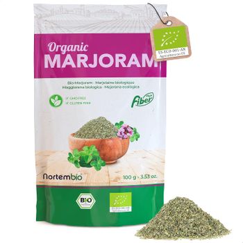 Mejorana Seca Ecológica 100 G. Nortembio. 100% Natural. Sin Aditivos.