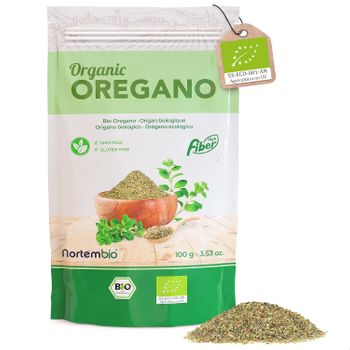 Orégano Seco Ecológico 100 G. Nortembio. 100% Natural. Sin Aditivos.