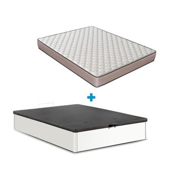 Pack Colchón Flex Essential Confort 135x200 + Canapé Abatible Zapatero  Madera 25 Blanco Veta. Con Montaje Incluido con Ofertas en Carrefour