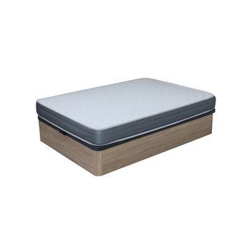 Pack Colchon + Canape Abatible Descansin, 150 x 200, Cerezo, Maxima  Comodidad, Gran Almacenaje