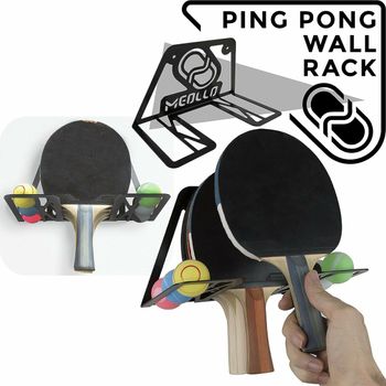 Soporte De Pared Para Palas De Ping Pong Meollo Acero Al Carbono 20 X 15 X 15 Cm, 20 X 15 X 15 Cm Blanco