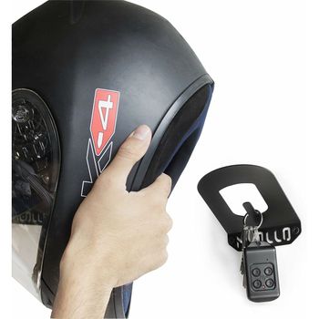 Soporte De Pared Para Casco Meollo Negro