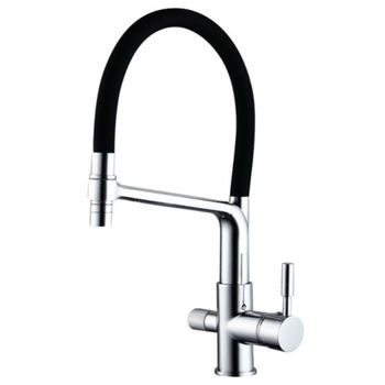 Grifo Cocina Extraíble Alto Ducha Cobre DENIQUE CUPRUM GRIFERS