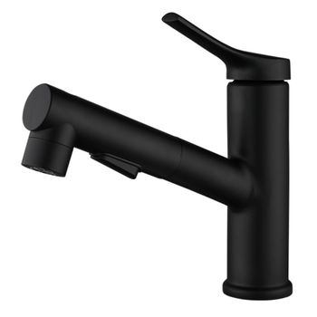 Grifo Lavabo Extraíble Negro Labello Coal Grifers