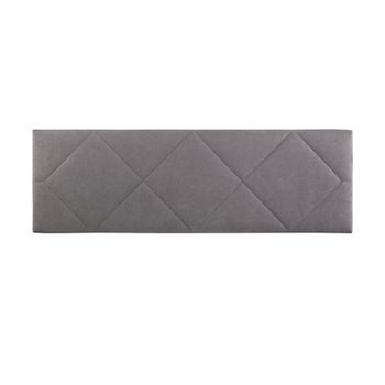 Cabecero Tapizado | Häusbed | Spyga 160x50x7 | Cama 160 Microfibra Aquaclean Gris