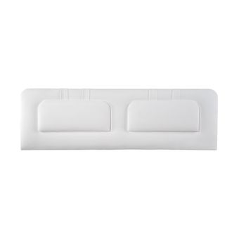 Cabecero Tapizado | Häusbed | Blume 145x50x7 | Cama 120 Polipiel Blanco