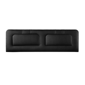 Cabecero Tapizado | Häusbed | Blume 145x50x7 | Cama 135 Polipiel Negro