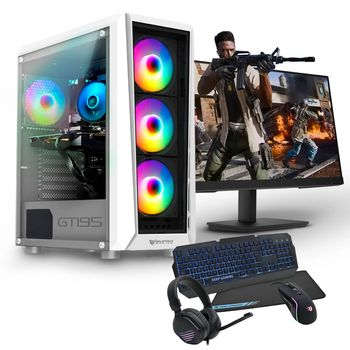 Pc Racing Gaming Amd Ryzen 5 3600/16gb/1tb Ssd/rx 7600 + Monitor 27" Fullhd + Combo Gaming