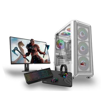 Pc Racing | Ordenador Gaming | Intel Core I7-12700f | 32gb Ddr4 Ram | 1tb M.2 | Rx 4060 8gb | Wifi | Monitor 27" Fullhd + Combo Gaming | Windows 11 | 3 Años De Garantia