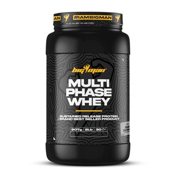 Bigman - Multiphase Whey 910 G - Proteina Multifuente -  Sabor: Chocolate