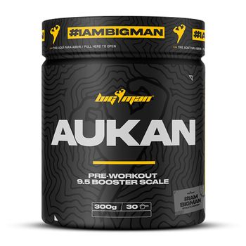 Bigman - Aukan Pre-workout 300 G - Pre-entrenamiento Con Estimulantes -  Sabor: Lima-limón