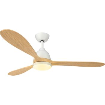 Spc Conforto Dc Nature – Ventilador Techo Inteligente Madera, Luz, Ultrasilencioso, 132 Cm