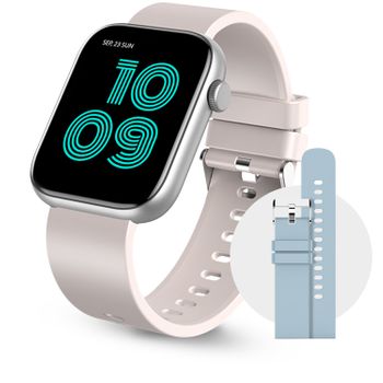 Smartwatch Klack W9 Reloj Deportivo Inteligente Llamadas Frecuencia  Cardíaca Presión Arterial Compatible Iphone Samsung Universal - Blanco con  Ofertas en Carrefour